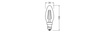 LED-Lampe B35 E14 Kerze 1.8W = 25W 250lm 2700K Warm 300° Glühfaden STAR CLASSIC Osram