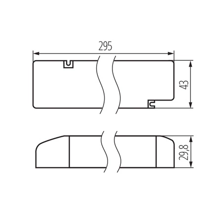Elektronisches Konstantspannungsnetzteil LC 24V 100W KANLUX