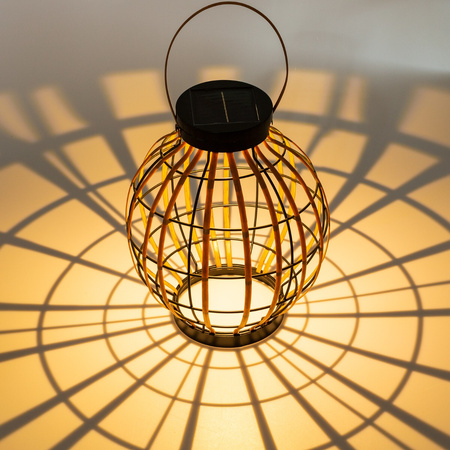 LED-Solarlampe für den Außenbereich Garten stehend Hängelaterne 3000K IP44 30,5 cm Dämmerungssensor