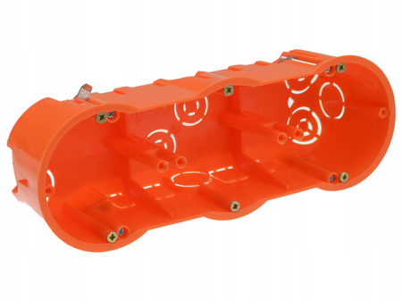 Dreifach-Elektrokasten PK60 3x68 tief für Regips-Gipsplatten + PAWBOL-Schrauben