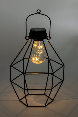 LED-Solarlampe für den Außenbereich Garten stehend Hängelaterne 3000K IP44 25 cm Dämmerungssensor