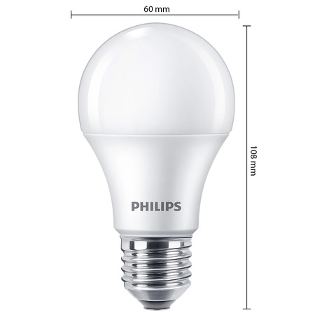 4x LED Lampen E27 A60 10W = 75W 1055lm 2700K Warm Milk PHILIPS