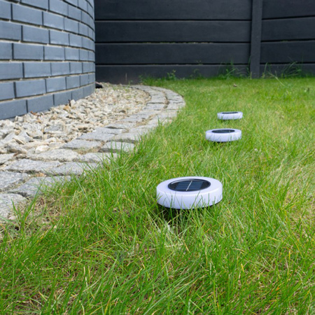 LED-Solar-Gartenleuchte 4000K IP44 Dämmerungssensor