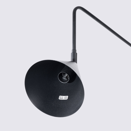 Wandleuchte Wandleuchte E14 Schwarz NOX Crimson SL.1697 Sollux