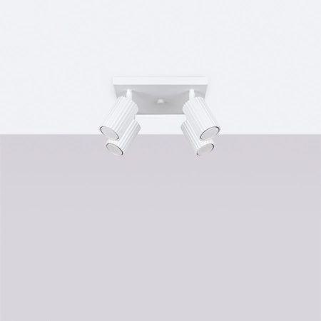 Tuba Spot Reflektor Deckenleuchte 4x GU10 Weiß Carbon Deep Space SL.1545 Sollux