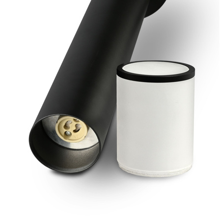 Outdoor Garten Lampe PIPE 60cm IP54 E27 Schwarz Videx