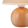 Schreibtisch Nachtlampe BALL E27 Holz Creme Lampenschirm LN-1.D.2 Lamkur