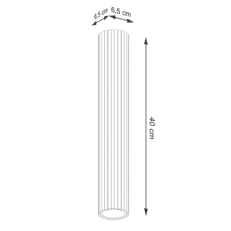 Tuba Spot GU10 Gold Carbon Deep Space SL-Deckenleuchte.1552 Sollux