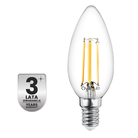 10x LED-Lampe E14 Kerze B35 2.2W 470lm = 40W 4000K neutralweiß 360° Filament Energieklasse A LUMILED