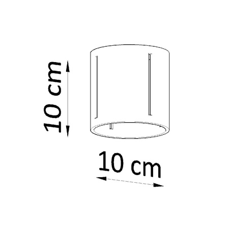 INEZ G9 Spot Tuba Anbauleuchte Schwarz SOLLUX