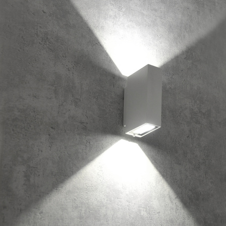 LED Elevation Wandleuchte Weiß Oben/Unten 2x2,5W 4000K Neutral ORLEAN GOLDLUX (Polux)