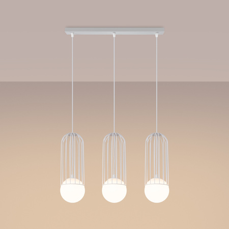 BRINA 3L 3xG9 Weiß Modern SOLLUX Decke Pendelleuchte