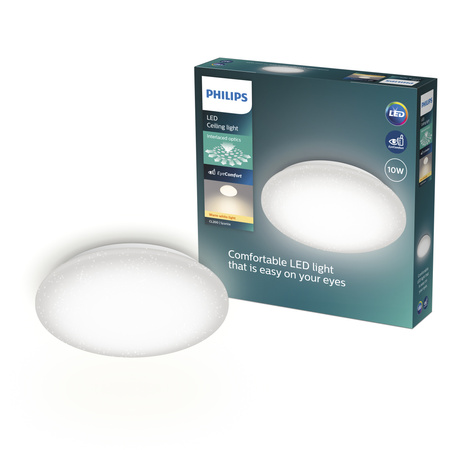 LED Plafond Deckenlampe 10W 1000lm 2700K Warm Star Effekt Moire CL200 Philips