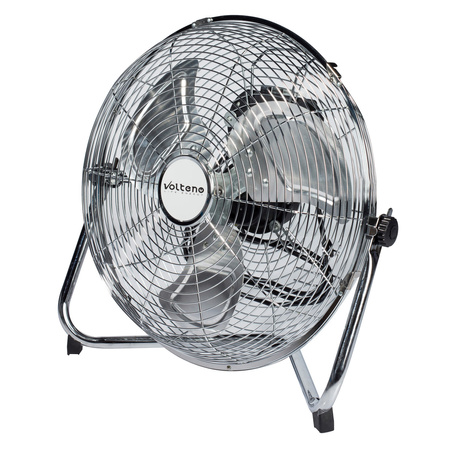 Bodenluftzirkulator FAN 40cm 80W Chrom