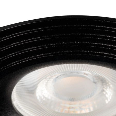 Deckeneinbauleuchte LIGLO DSO GU10/GU5.3 Rund Mattschwarz KANLUX