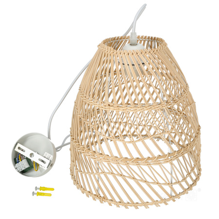 Bambus E27 Rango Kobi Dekorative Hängelampe