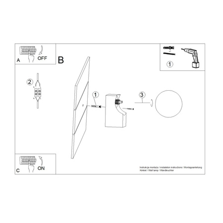 Wandleuchte G9 Naturholz BULBO Peach Puff SL.1682 Sollux