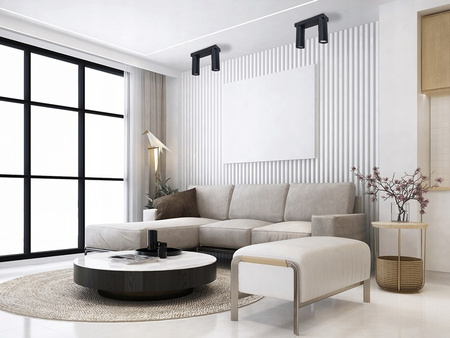 Wandleuchte 2xGU10 LED beweglich schwarz