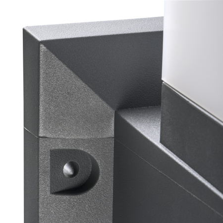 Wandleuchte Garten Außen E27 IP54 Aufputz Graphit INVO Kanlux