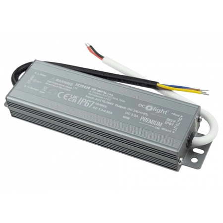 LED-Netzteil IP67 60W 24V Premium Ecolight