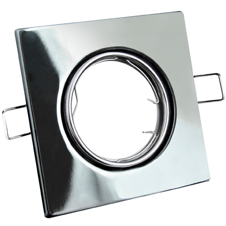 BEWEGLICHE Deckenleuchte OPIN GOLDLUX (Polux) QUADRATISCHER STAHL CHROM