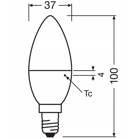 LED E14 Glühbirne 4.9W 470lm 3000K VALUE OSRAM