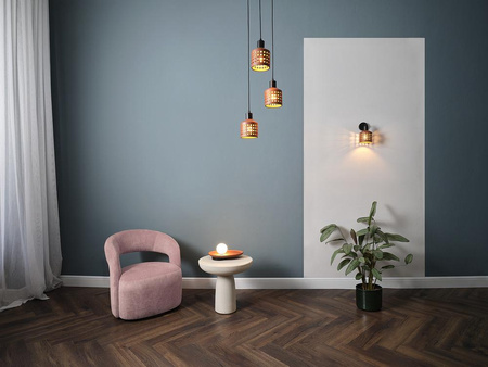 Dekorative Wandleuchte Anbauleuchte E27 Braun Dekor Ledvance Wandleuchte