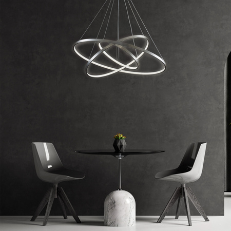 LED Hängelampe 60W 8000lm 4000K Neutral 120° Silber LEA Sanico Goldlux