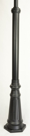 Outdoor-Gartenlampenmast LATERNE E27 Prince OGMWN 3 O 195-295cm schwarz Su-Ma
