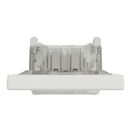 Einzelner einpoliger Lichtschalter mit Rahmen IP44-Anschluss SCHNEIDER ASFORA