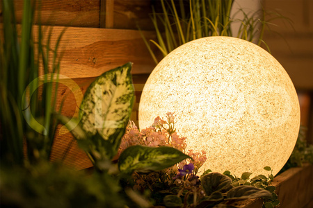 Außengartenlampe 230V E27 BULL 30cm Stein