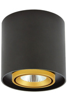 Aufbau-LED-Rundleuchte XENO 10W 3000K DOWNLIGHT Schwarz - Gold