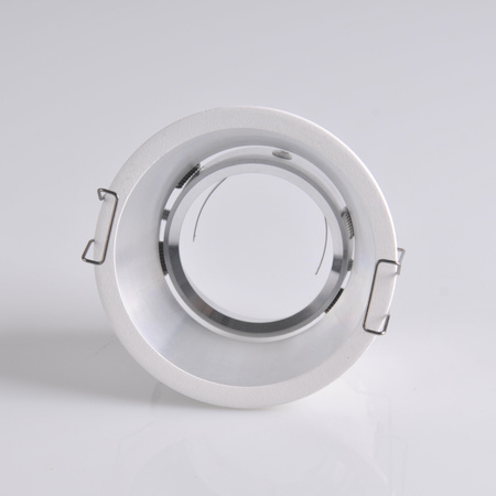 KOLDING Weiße und silberne Einbauleuchte rund MR16 GOLDLUX (Polux)