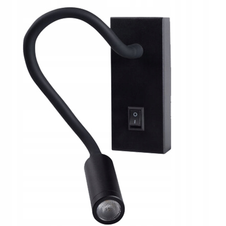 LED Wandleuchte Flexible Lesewandleuchte 3,3W 3000K Schwarz TONIL II KANLUX