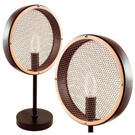 ARETE E14 Schwarz-Goldene Tischleuchte GOLDLUX (Polux)