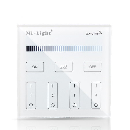 MONO LED Wandpaneel 4-ZONEN Mi-Light Dimmer - B1