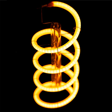 3x LED Lampen E27, Dekorative Glühbirne G95 6W = 50W 420lm 360° 2200K warm Glühfaden Smokey LUMILED