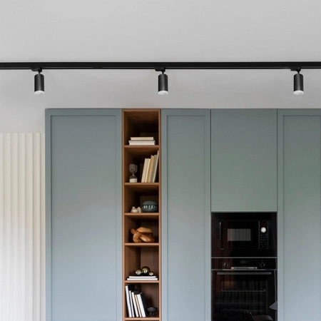 Spot GU10 Schwarz LONDON Sanico Goldlux Stromschienenstrahler