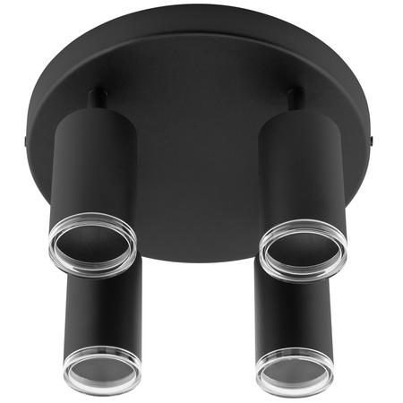 Spot GU10 IP44 ADERO Schwarz Lumiled LED Spot Reflektor Deckenleuchte