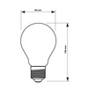 LED Lampen E27 A60 7W = 60W 806lm 2700K warm FILAMENT PHILIPS
