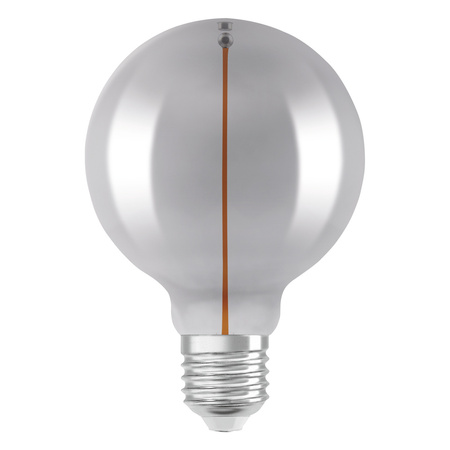 LED Dekorative Glühbirne G95 Sphere E27 2.2W = 6W 60lm 1800K Warm 320° Smoked Filament Vintage 1906 Osram