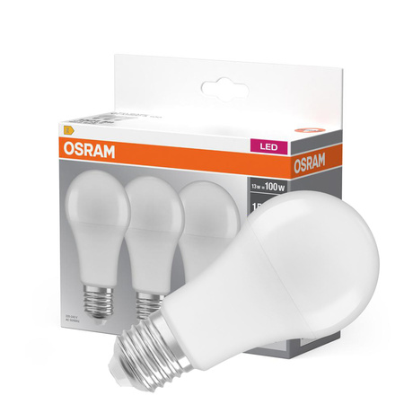3x LED Lampen E27 A60 14W = 100W 1521lm 2700K Wärme 360° OSRAM