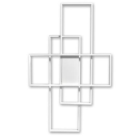 Geometrische Deckenleuchte PLAFON LED-Kronleuchter 130W 3000K-6500K weiß + Fernbedienung