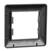 1-fach horizontaler Rahmen für Steckdose Single Asphora Anthrazit