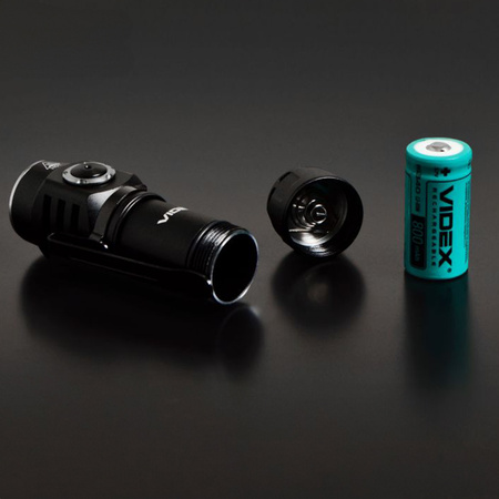 Taktische LED wiederaufladbare wasserdichte Taschenlampe 10W 600lm 5700K A055 VIDEX