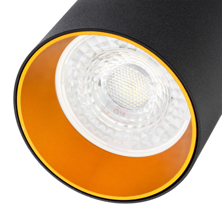 ERIS SPOT Deckenleuchte Reflektor GU10-Halogenlampe Schwarz und Gold