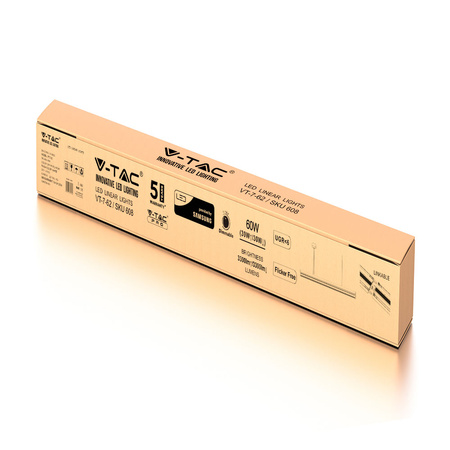 LED-Langfeldleuchte 60W 4000K Pendel Weiß Dimmbar Samsung Chip VT-7-62 V-TAC - 5 Jahre Garantie