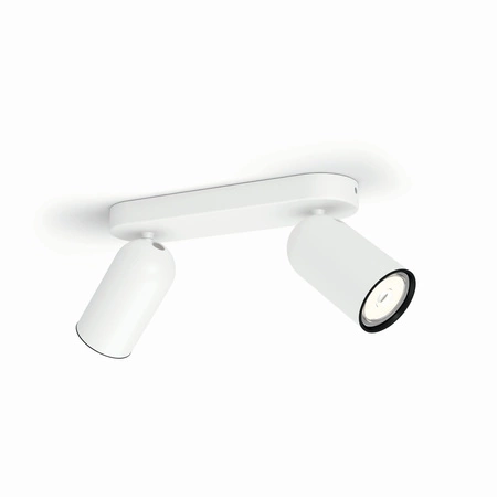 LED PONGEE Deckenleuchte 2x GU10 Reflektor bewegliche Leuchte Weiß PHILIPS