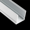 Fassaden-Anodierter Aluminium-Profil für LED-Streifen KM38, 1m Silber LUMILED