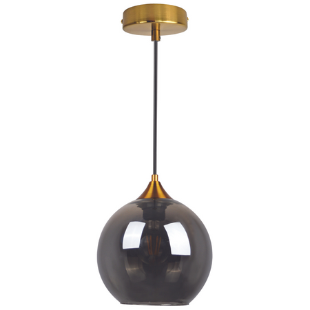 Decke Hängelampe E27 Gold Grau Damar Sanico Goldlux